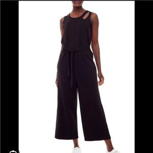I LOVE TYLER MADISON ADELE BLACK BELTED JUMPSUIT